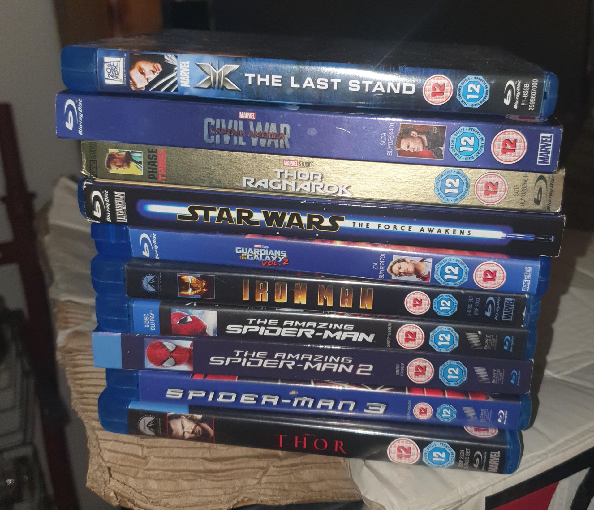 Collection Of Blu ray Movies-Marvel DC Etc
