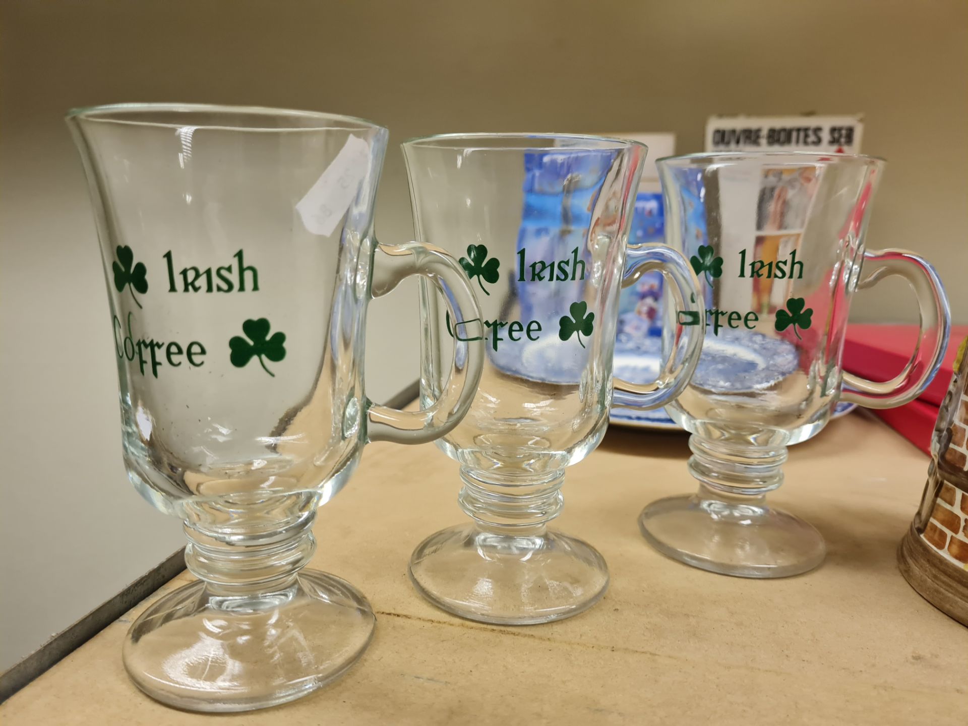 trio of irish coffee Glasses