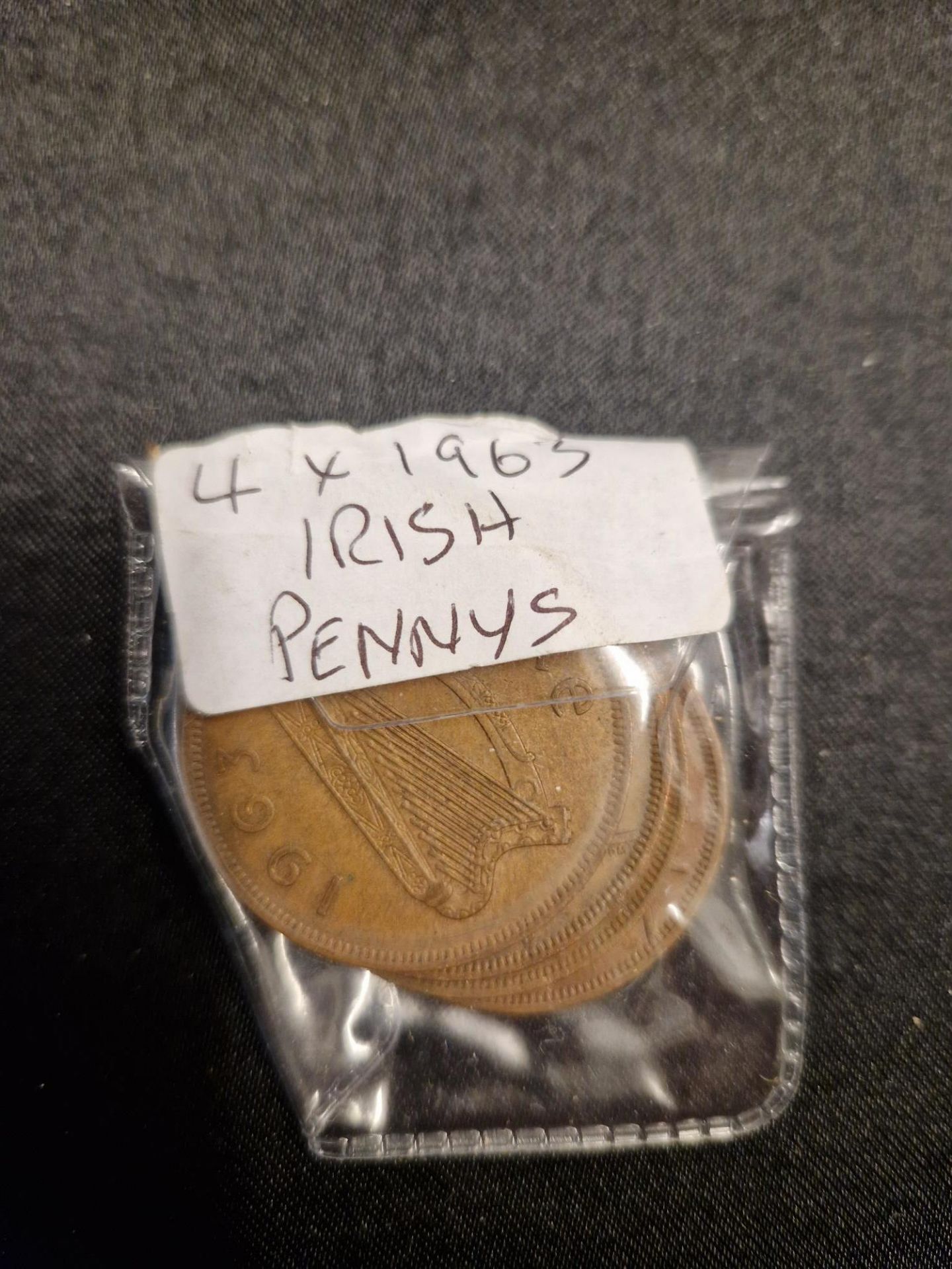 4 x 1963 irish pennys