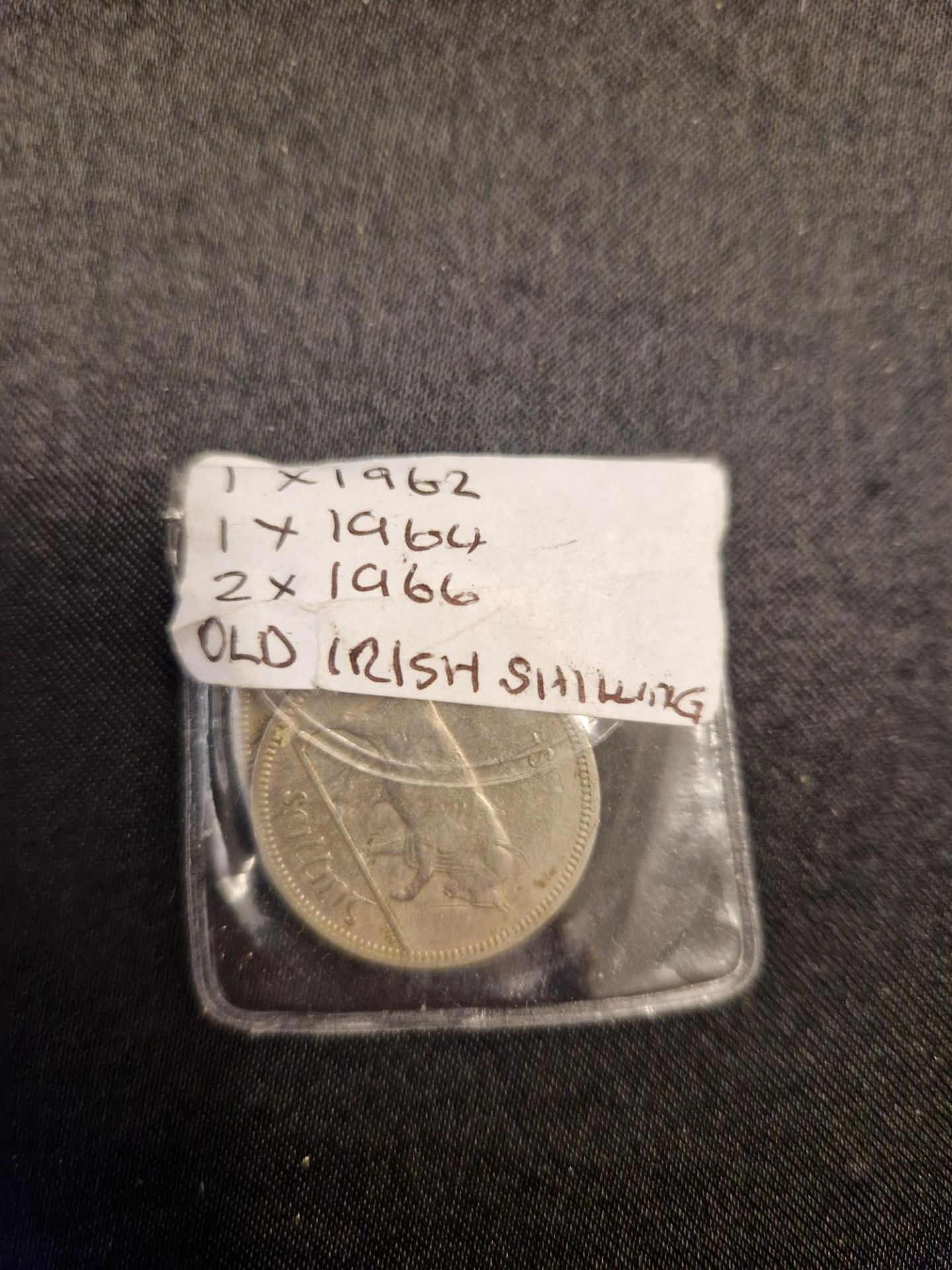 1 x 1962, 1 x 1964, 2 x 1966 Old irish shillings
