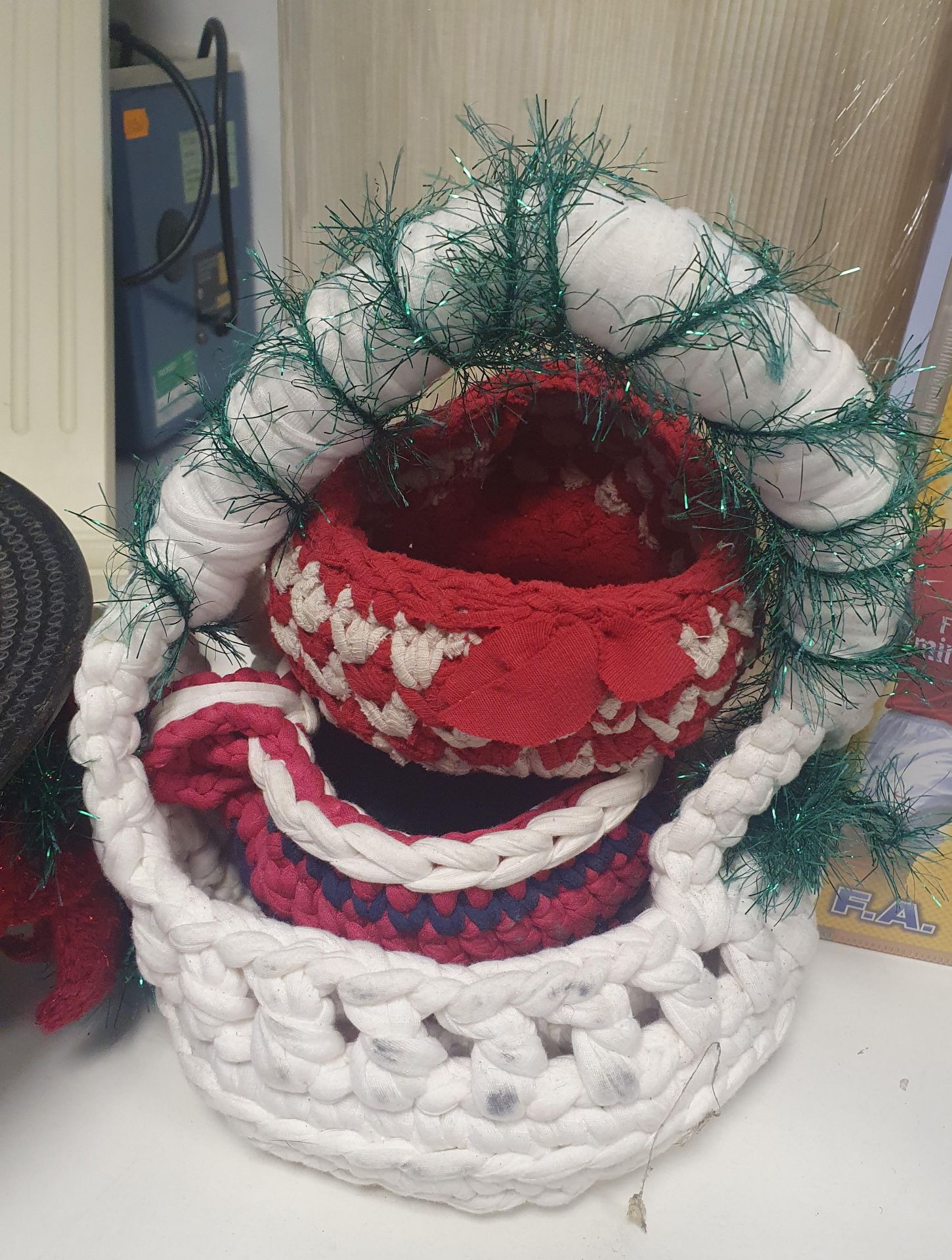 Lovely collection of handmade crochet baskets