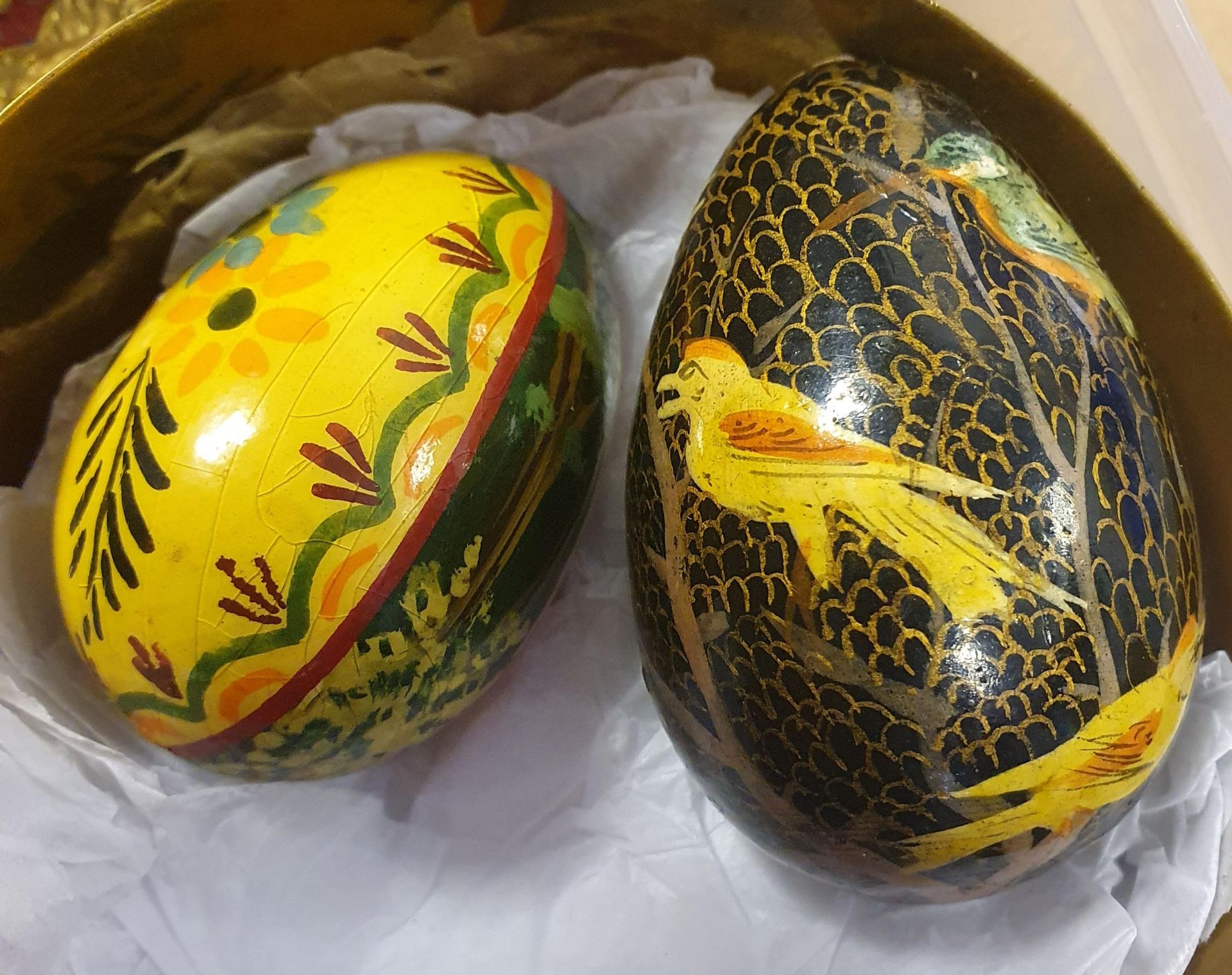 set of 2 vintage eggs