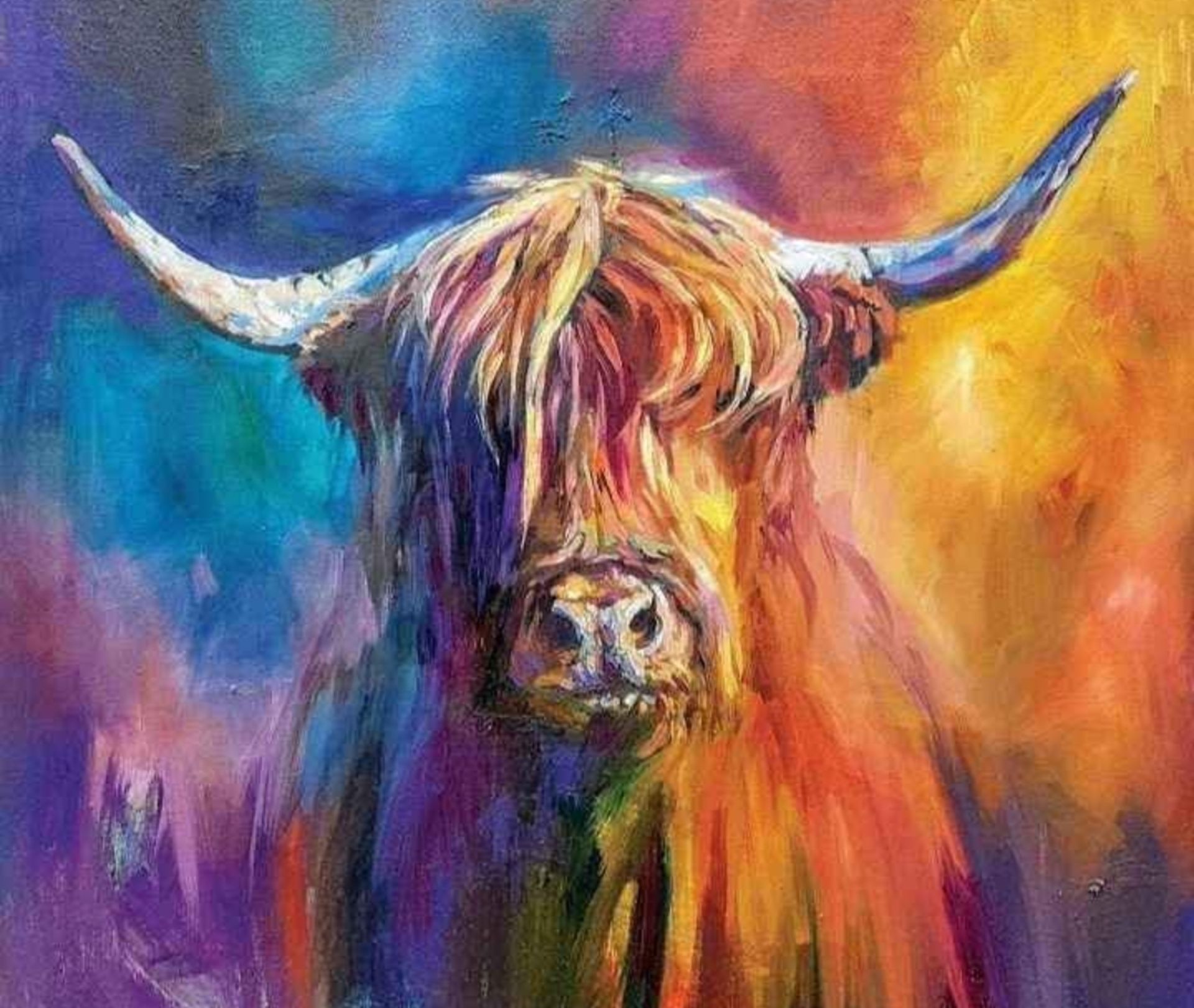 highland cow print