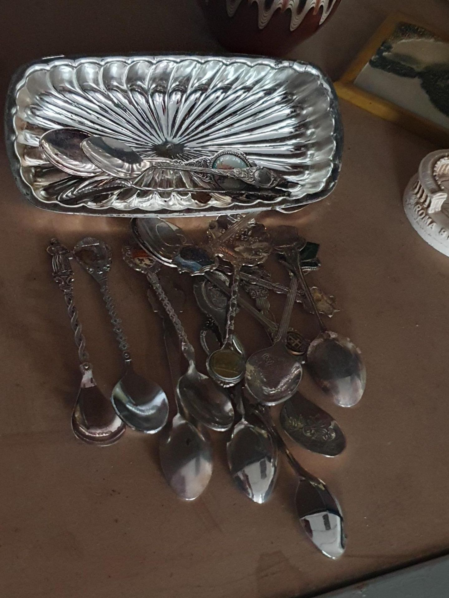 collection of vintage collectable spoons