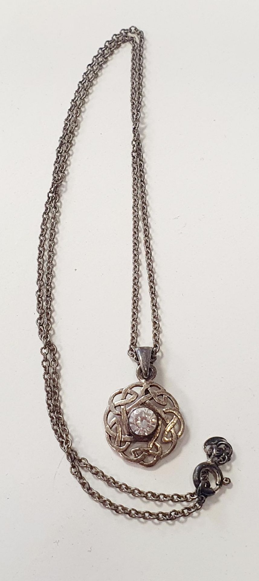 beautiful Celtic Sterling silver pendant on chain