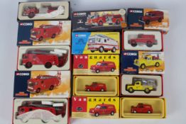 Corgi - 8 x boxed Fire Service vehicles including limited edition AEC Ergomatic Pump Escape in