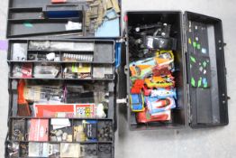 Scalextric - Other - A quantity of slot car spare parts including body shells, chassis, wheels,