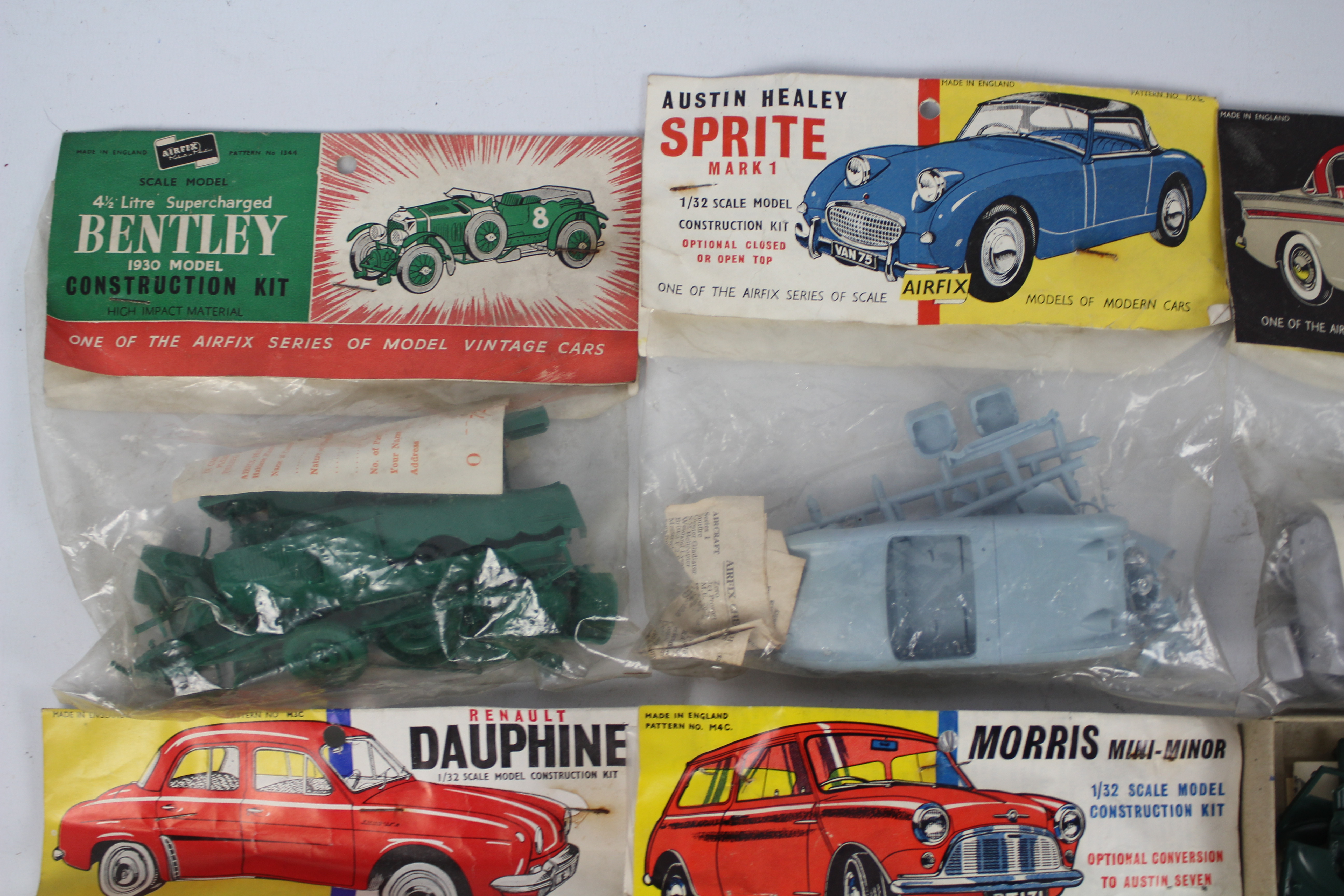 Airfix - Revell - 6 x unmade car model kits including rare Renault Dauphine # M3C, - Image 3 of 7