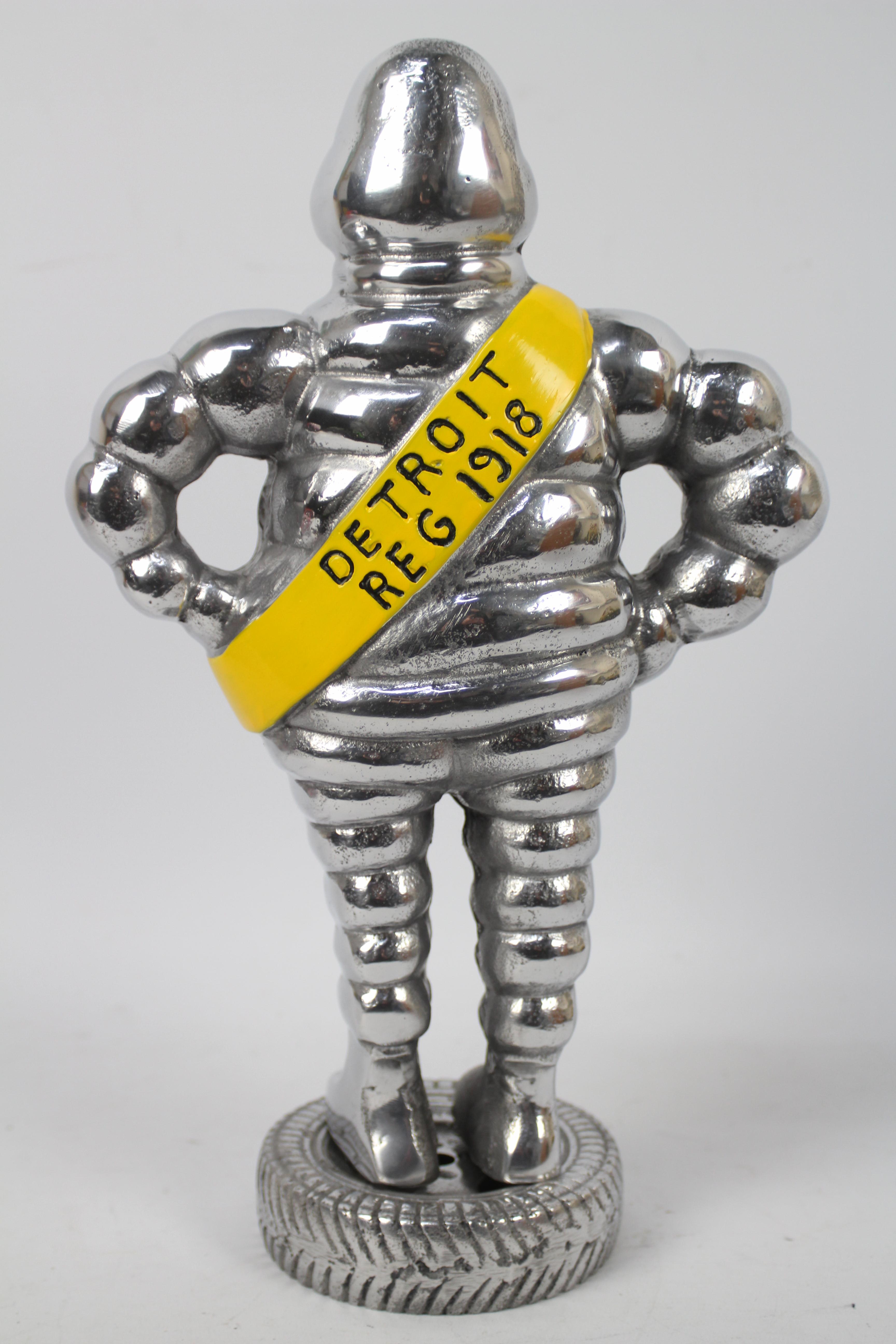 A large aluminium model depicting Bibendum (Michelin man), approximately 48 cm (h). - Image 2 of 2