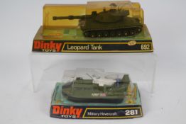 Dinky Toys - A Boxed Military Hovercraft #281appearing in Mint condition.