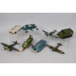 Dinky Toys - A selection of 8 loose Dinky Toys models to include: UFO Interceptor with missile.