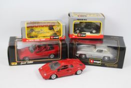 Bburago, Maisto and Tonka Die Cast vehicles- 5 die cast vehicles. 4 in unsealed boxes.