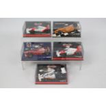 Minichamps - 5 x boxed F1 cars in 1:43 scale including Keke Rosberg's 1896 British G.