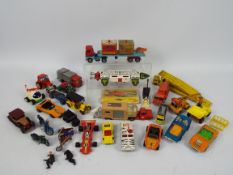 Die Cast - Approximately 23 vehicles by Matchbox, Corgi, Dinky and Lesley.