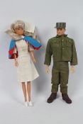 Palitoy Action Man - Betty Doll - An unboxed black painted head Action Man with talking body