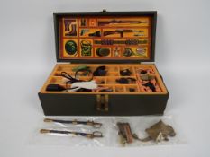 GI Joe - Dragon - Others - A GI Joe wooden footlocker with internal plastic tray and internal lid