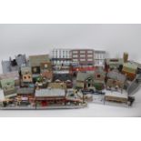 Airfix - Metcalfe - A quantity of OO gauge railway buildings, some plastic,