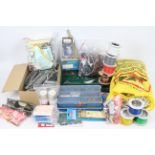 Peco - Hornby - A large quantity of railway modeling equipment including 5 spools of wire, paint,