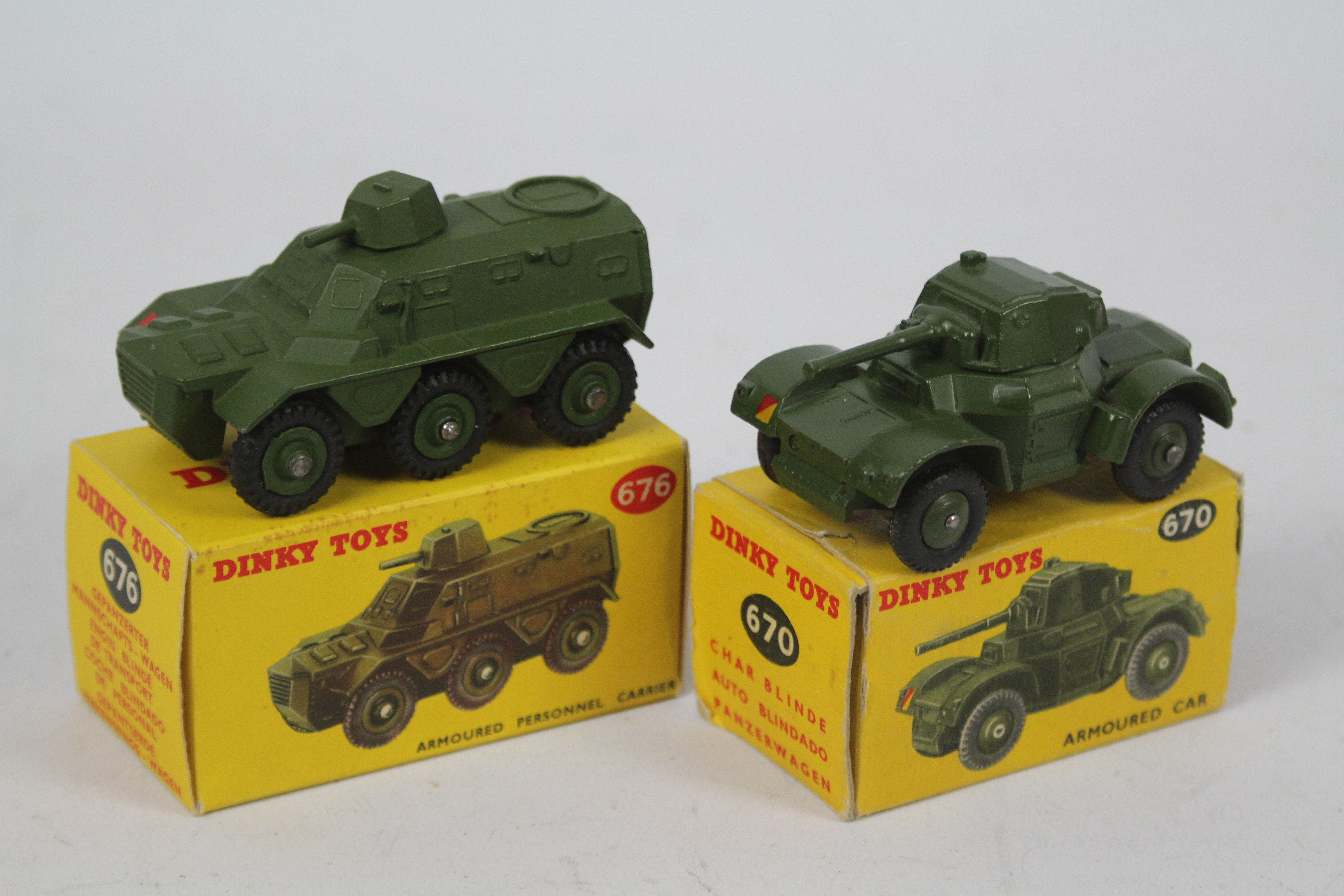 Dinky - Military - 2 x boxed Military models,
