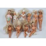 Mattel - Cudy - Other - A group of 10 unboxed mainly Barbie dolls.