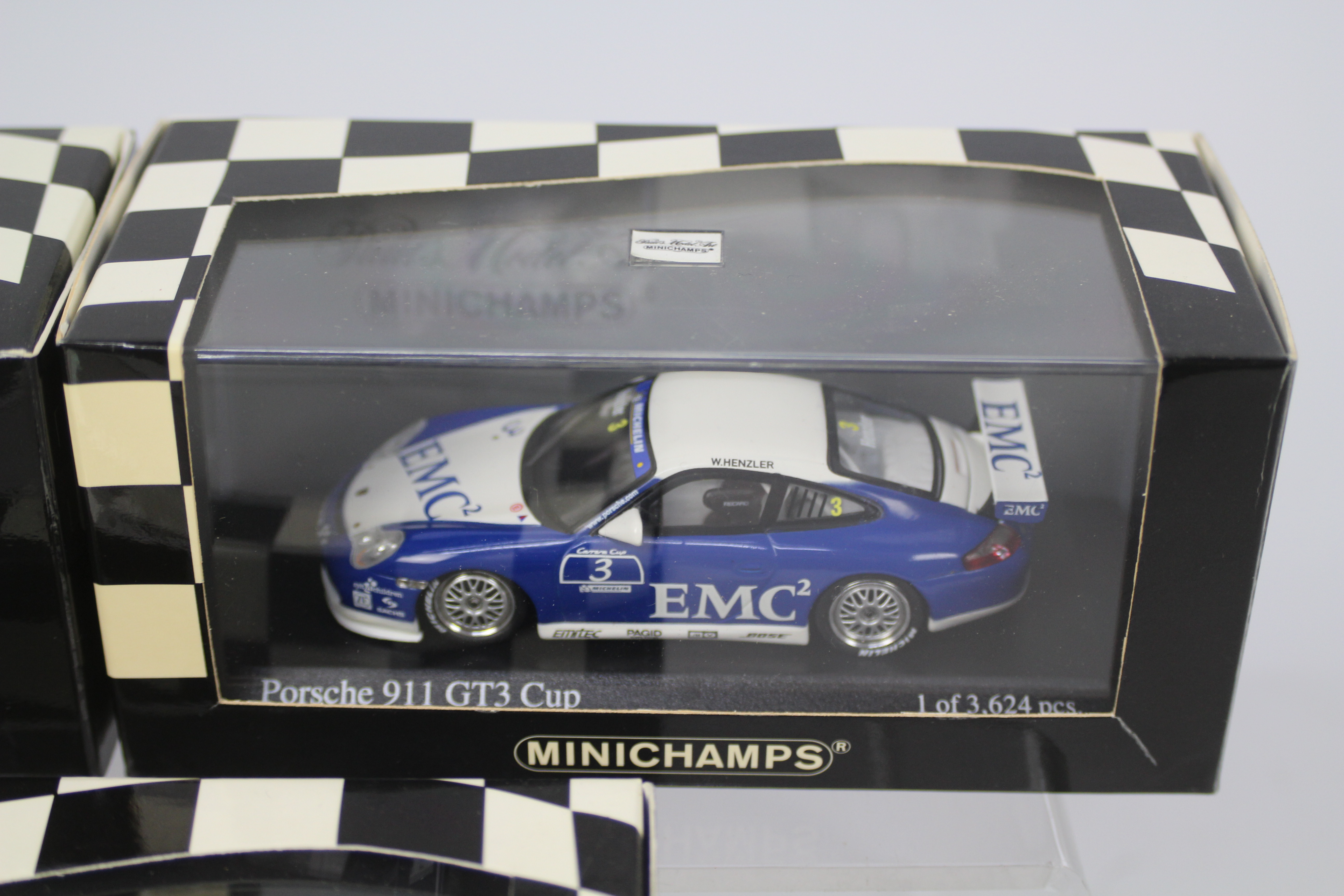 Minichamps - 3 x limited edition Porsche 911 models in 1:43 scale, a GT2 Evo, - Image 4 of 4