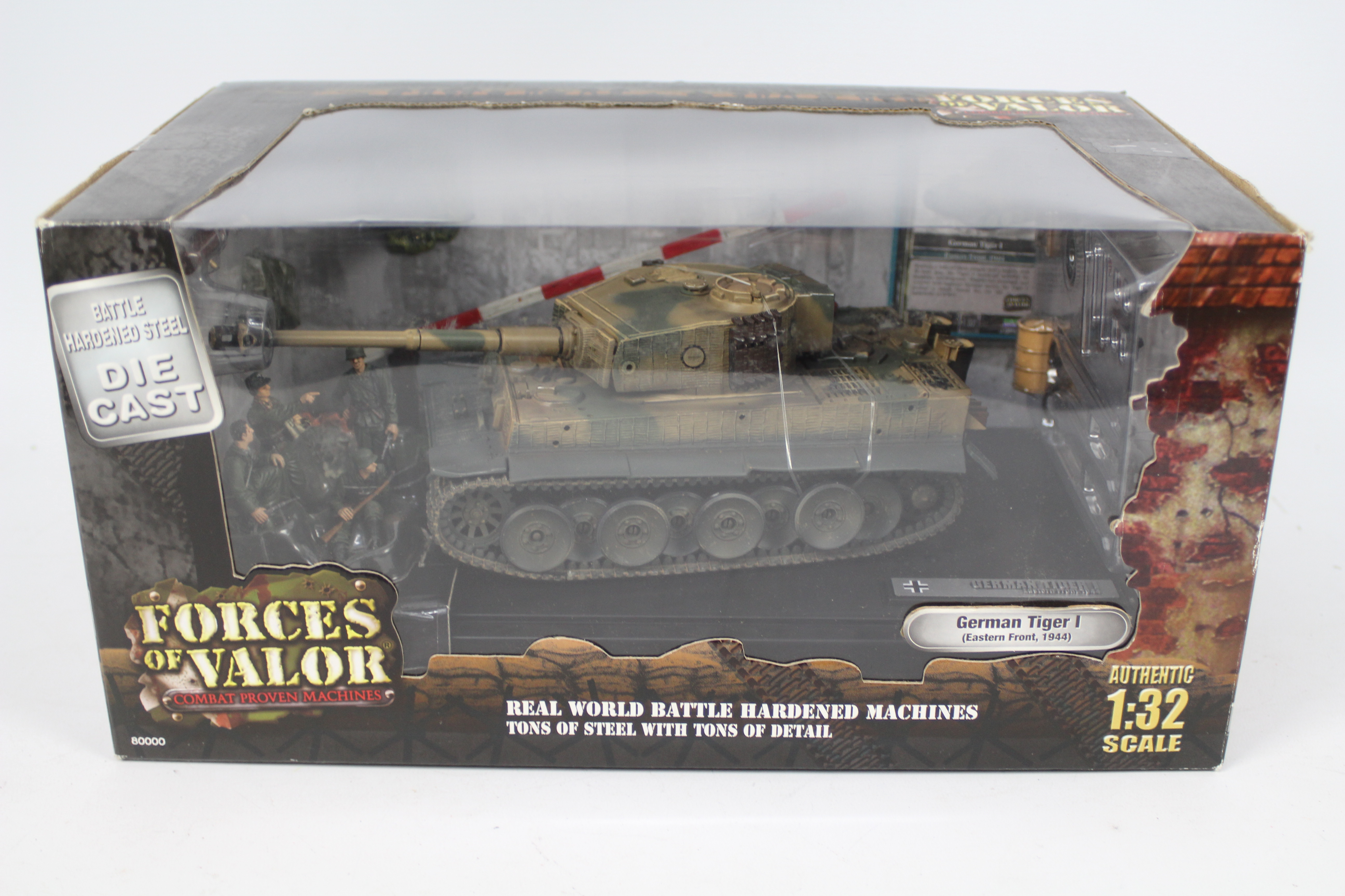 Forces Of Valor - A boxed 1:32 scale German Tiger I Tank, Eastern Front 1944 # 80404.