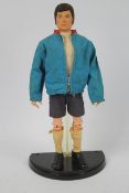 Palitoy - Action Man - A vintage unboxed Palitoy Action Man Footballer figure with sideburns.
