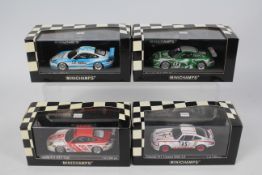 Minichamps - 4 x limited edition Porsche 911 models in 1:43 scale including a 1973 Carrera RSR 2.