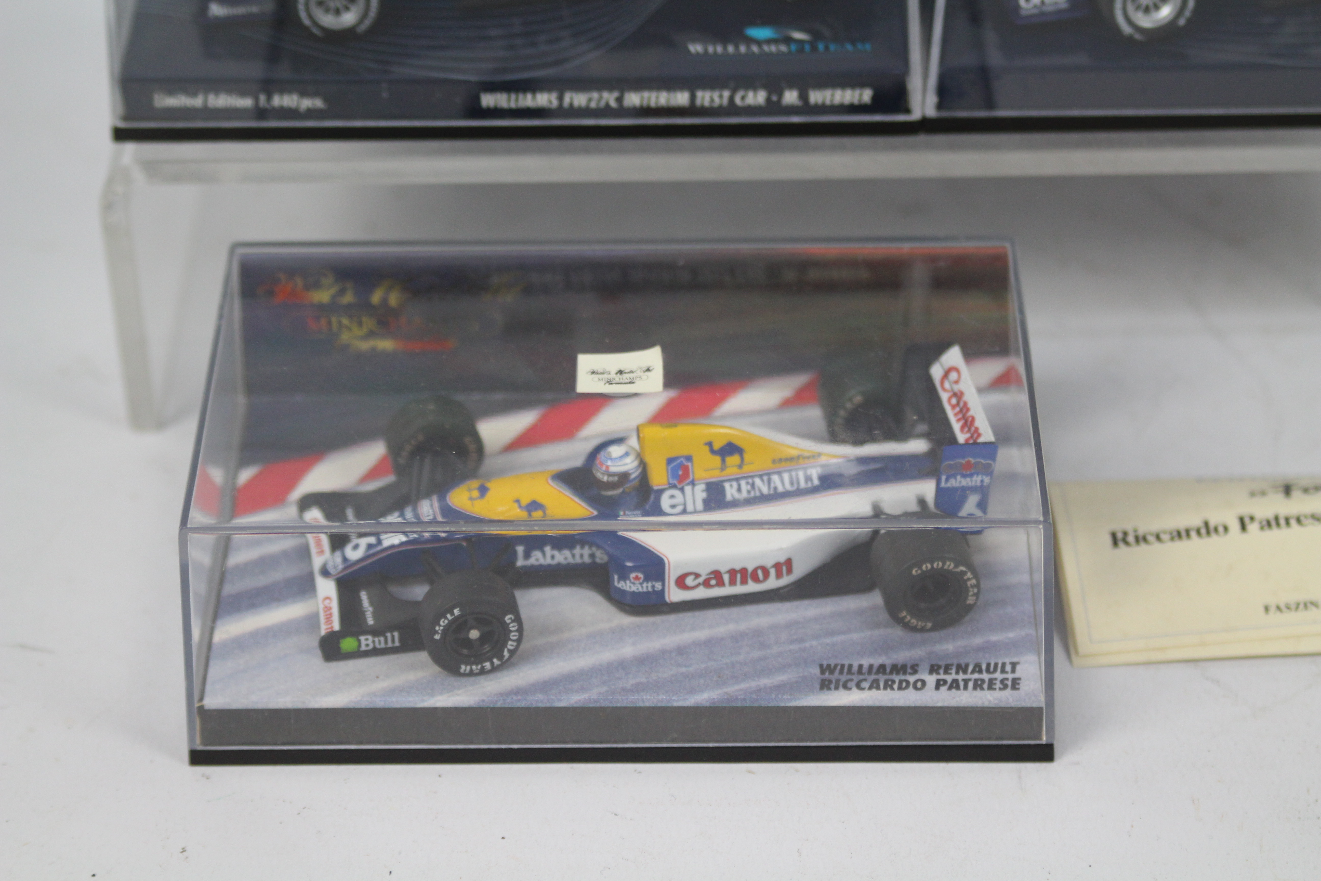 Minichamps - 5 x boxed Williams F1 cars in 1:43 scale including Nigel Mansell's Williams Renault, - Image 4 of 5