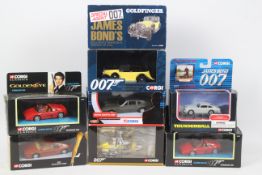 Corgi - James Bond - 7 x boxed models including 2 x Goldeneye Ferrari F355 # 92978,