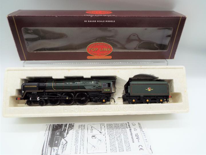 Hornby Top Link - an OO gauge model Britannia class 4-6-2 locomotive and tender 'Duke of