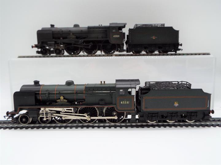 Hornby - TWO OO gauge model 4-6-0 locomotives and tenders comprising 'Isle of Man' running no 45511,