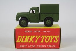 Dinky - Military - A boxed Army 1 Ton Cargo Truck # 641.