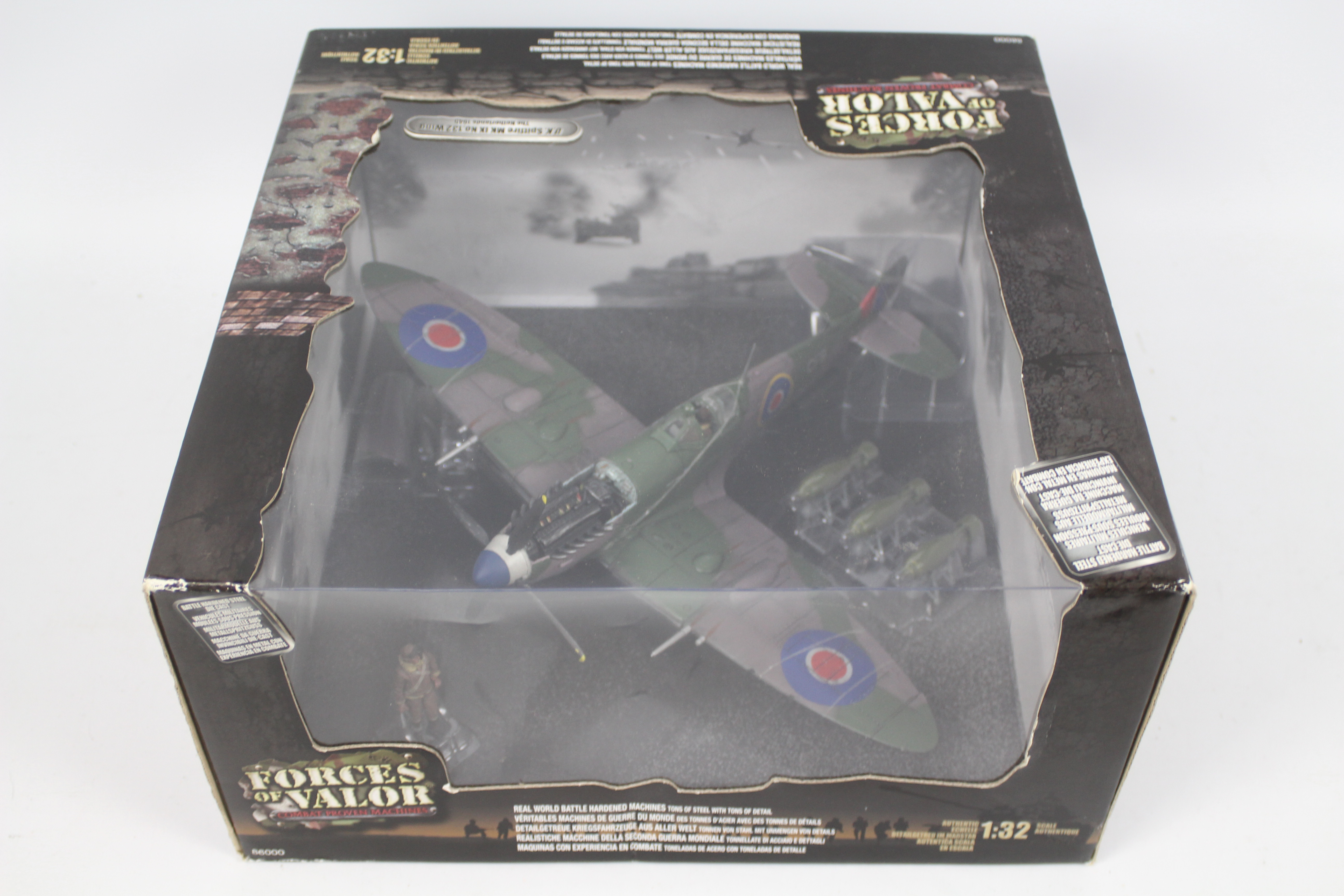 Forces Of Valor - A boxed 1:32 scale British Spitfire MK IX No.