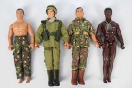 Hasbro, GI Joe - Four modern Hasbro GI Joe 12" action figures,