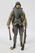 Sideshow Collectibles - An unboxed 12" action figure depicting a WW1 German Trench Raider from the