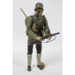 Sideshow Collectibles - An unboxed 12" action figure depicting a WW1 German 6th Sturmpioneer