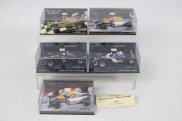 Minichamps - 5 x boxed Williams F1 cars in 1:43 scale including Nigel Mansell's Williams Renault,