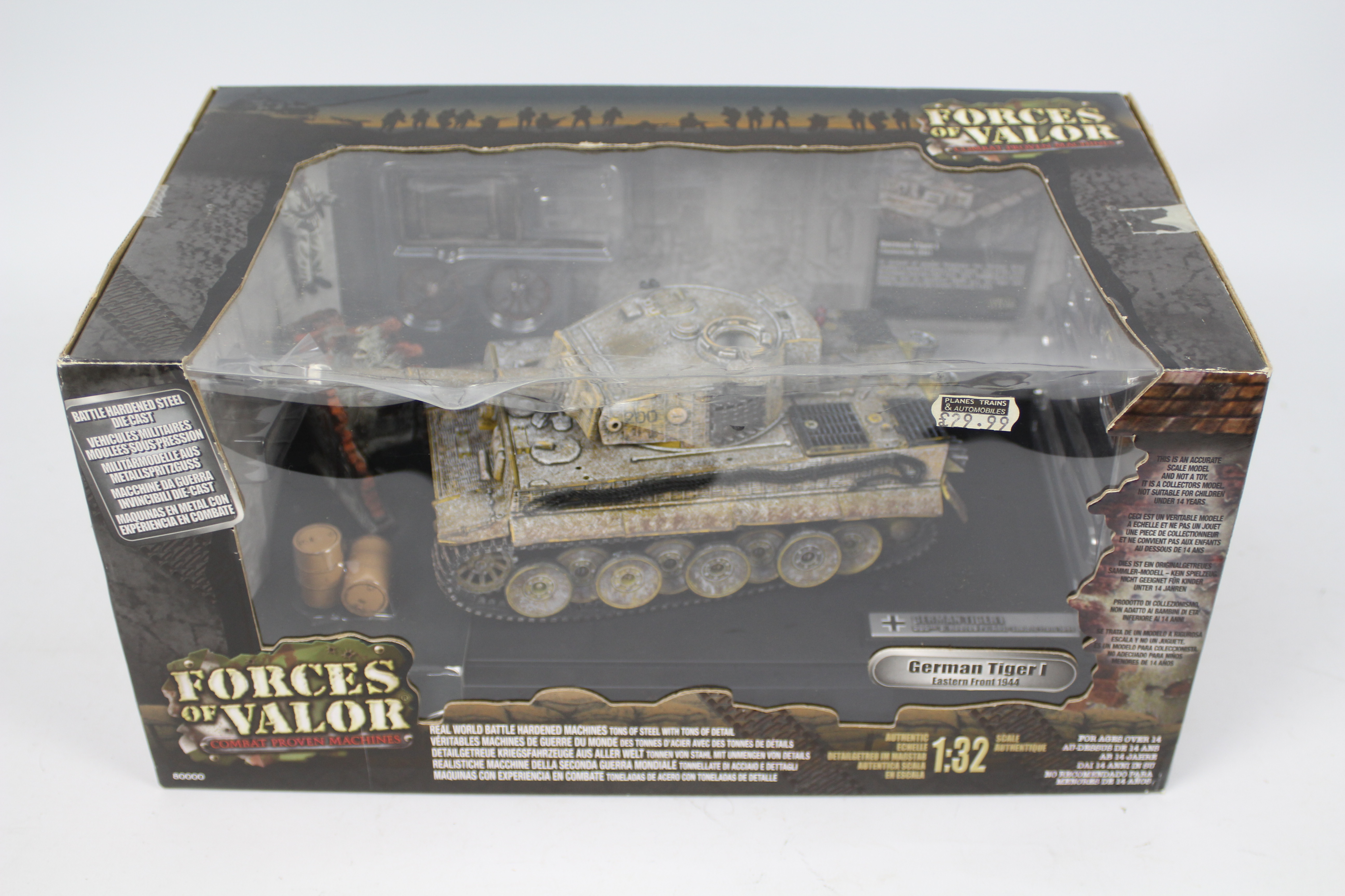 Forces Of Valor - A boxed 1:32 scale German Tiger I Tank from the 505th S.Heeres Pz.Abt.