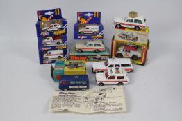 Corgi - Dinky - 10 x Police Vehicles including Range Rover # 254 x 2, Commer Van # 464,