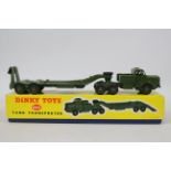 Dinky - Military - A boxed Dinky Military Thornycroft Mighty Antar Tank Transporter # 660.