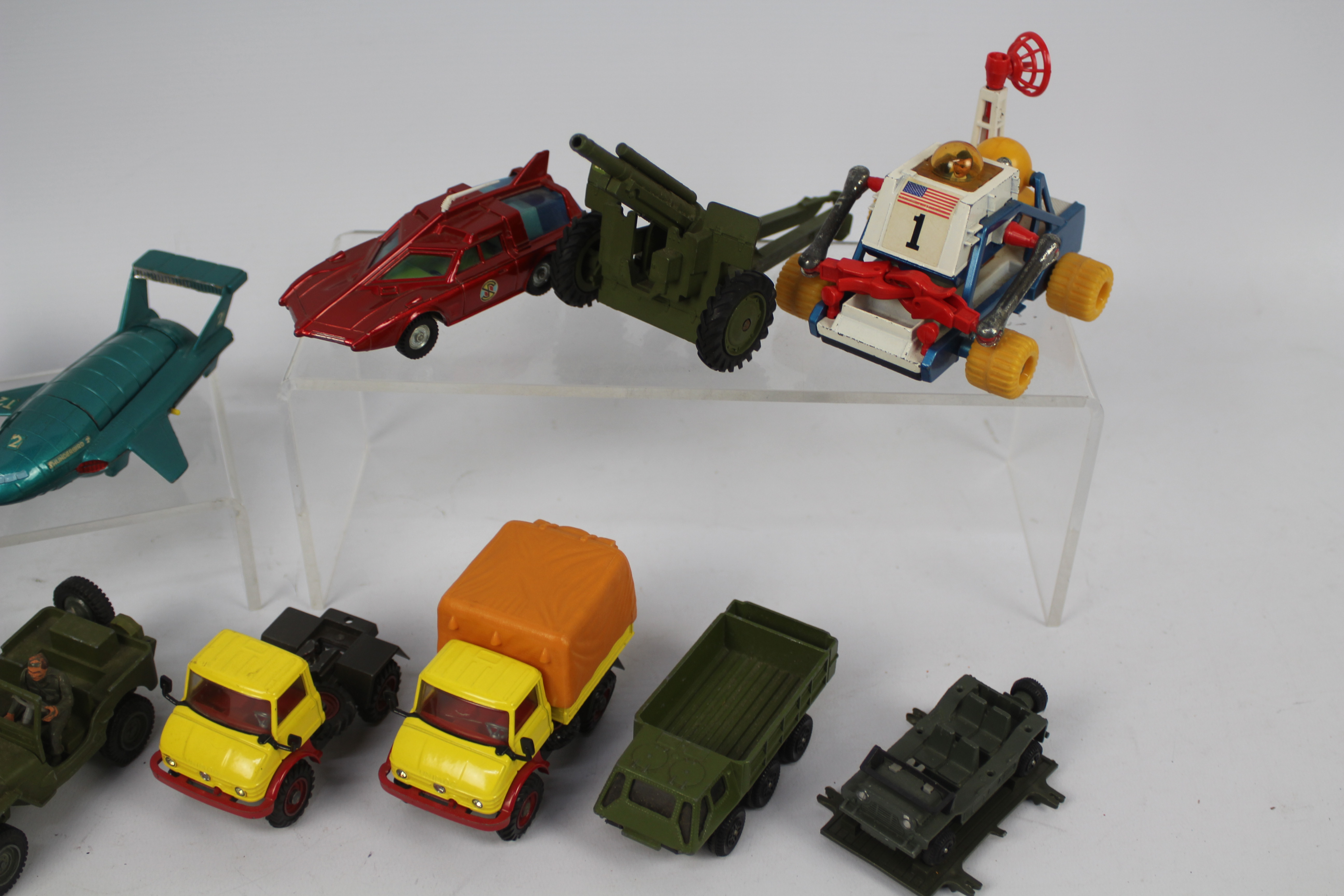 Dinky Toys - Corgi Toys - Approx 13 loose die cast models to include: Dinky Toys Thunderbird 2 and - Image 3 of 6