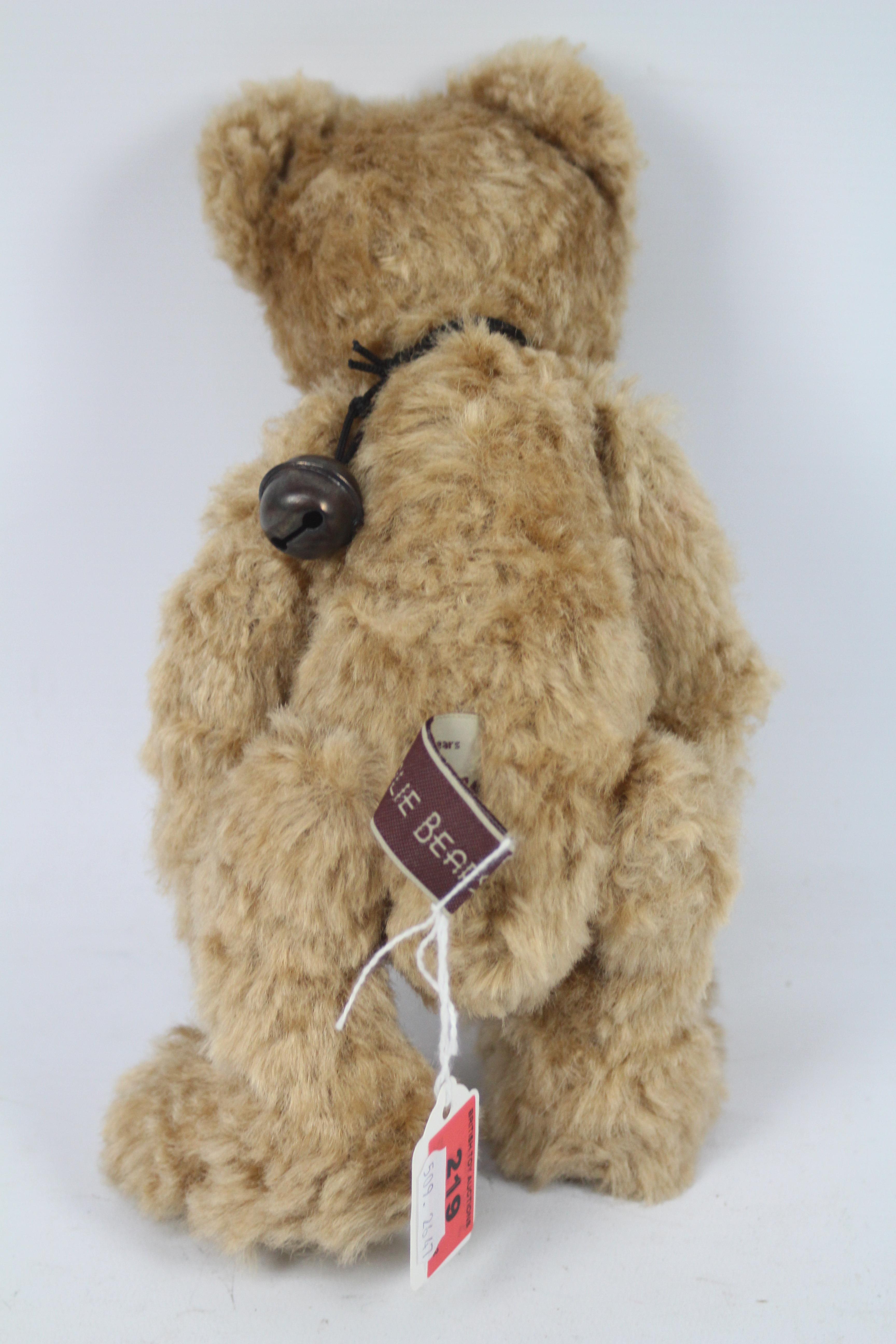 Charlie Bear - An unnamed 27cm tall Charlie Bear with ringing bell attached at neck, - Image 3 of 4