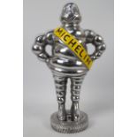 A large aluminium model depicting Bibendum (Michelin man), approximately 48 cm (h).