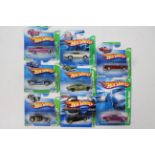 Hot Wheels - Treasure Hunt - 8 x unopened carded models including Ford GTX1,