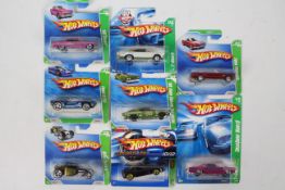 Hot Wheels - Treasure Hunt - 8 x unopened carded models including Ford GTX1,