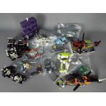 Lego - A quantity of unboxed vehicles and sets including # 6866 X-Men Helicopter,