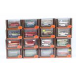 EFE - A fleet of 16 boxed diecast model buses from EFE.