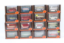 EFE - A fleet of 16 boxed diecast model buses from EFE.