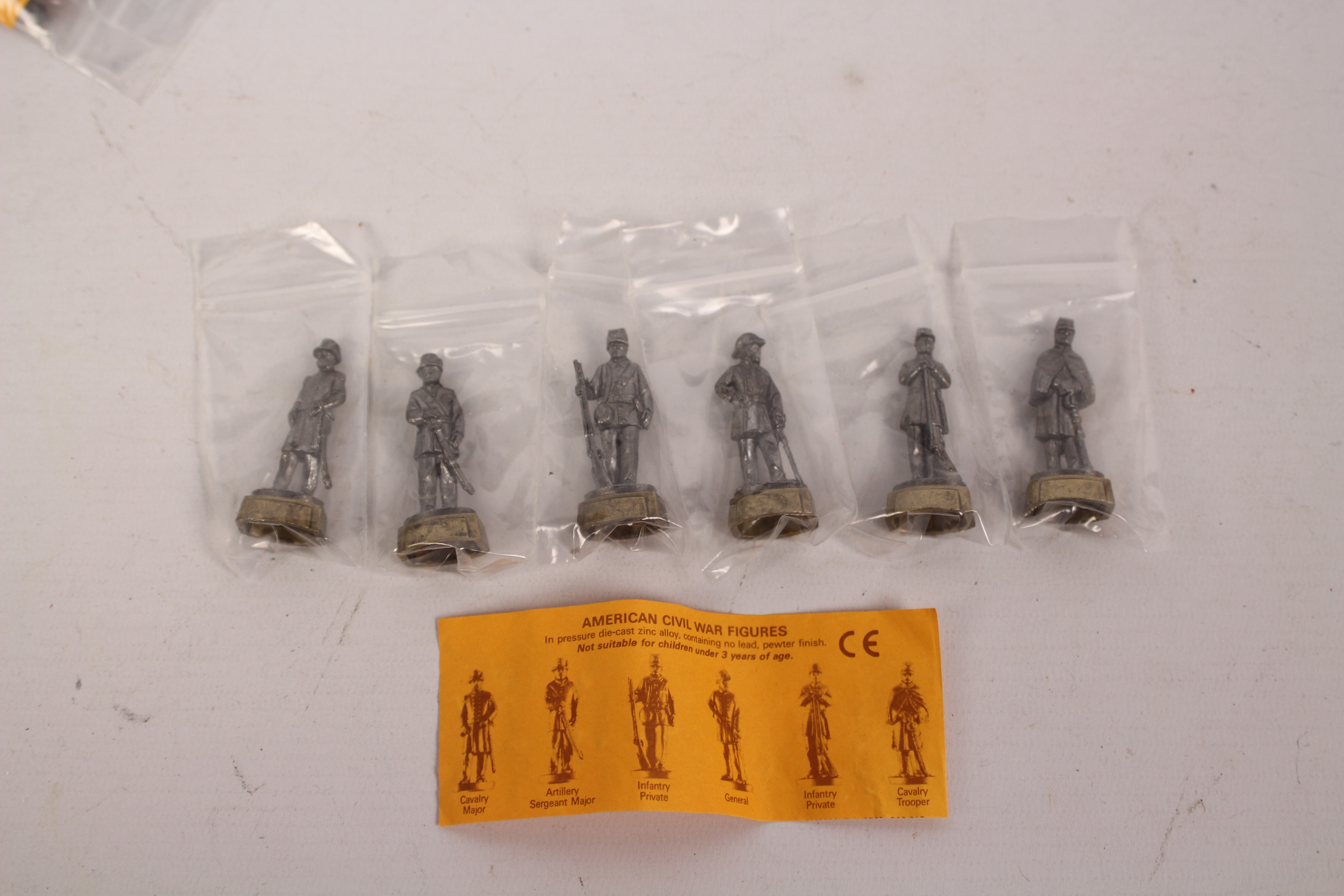 Unmarked Maker - A collection of 14 bags of zinc alloy American Civil War figures each containing - Image 2 of 8